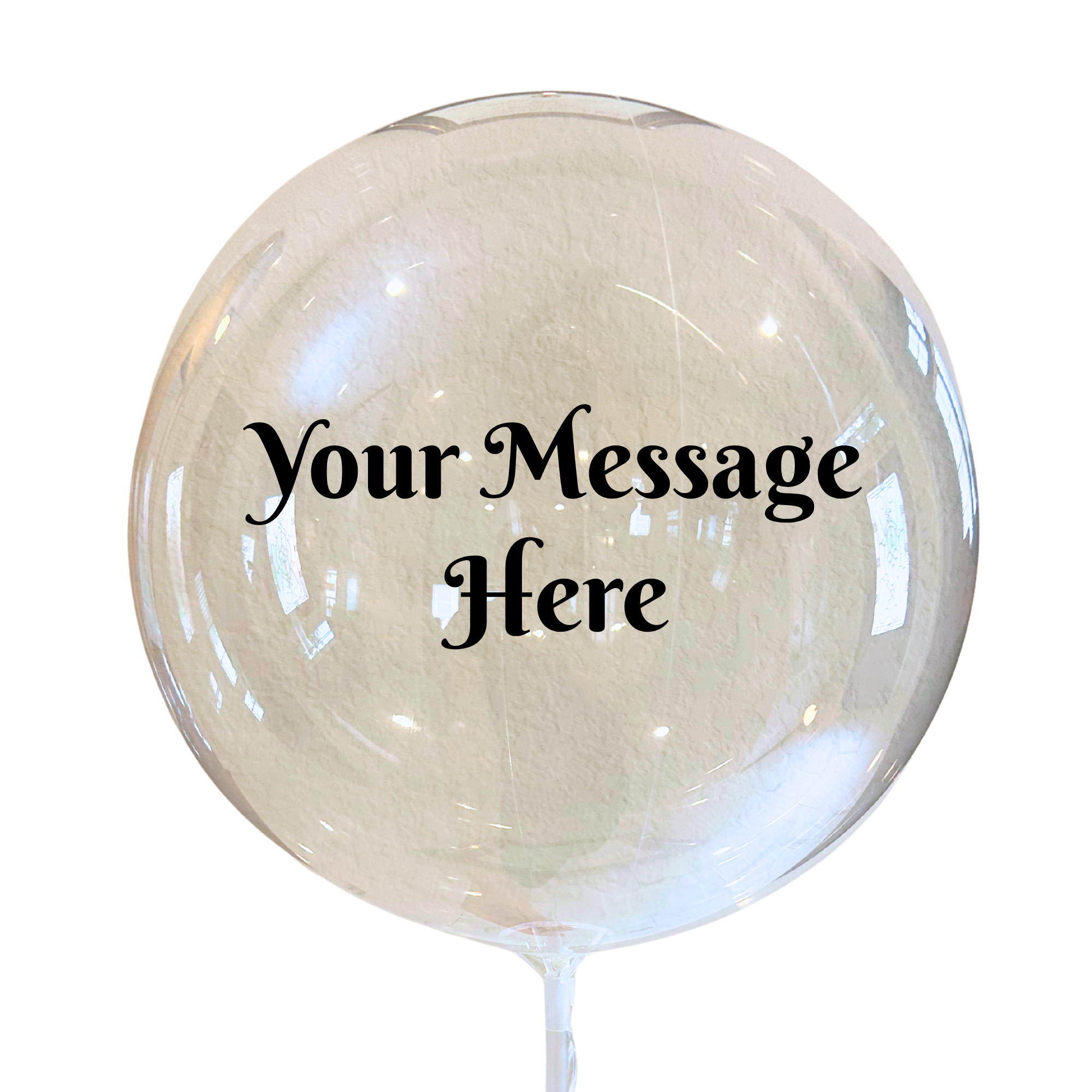 Bubble Balloon with Customized Message