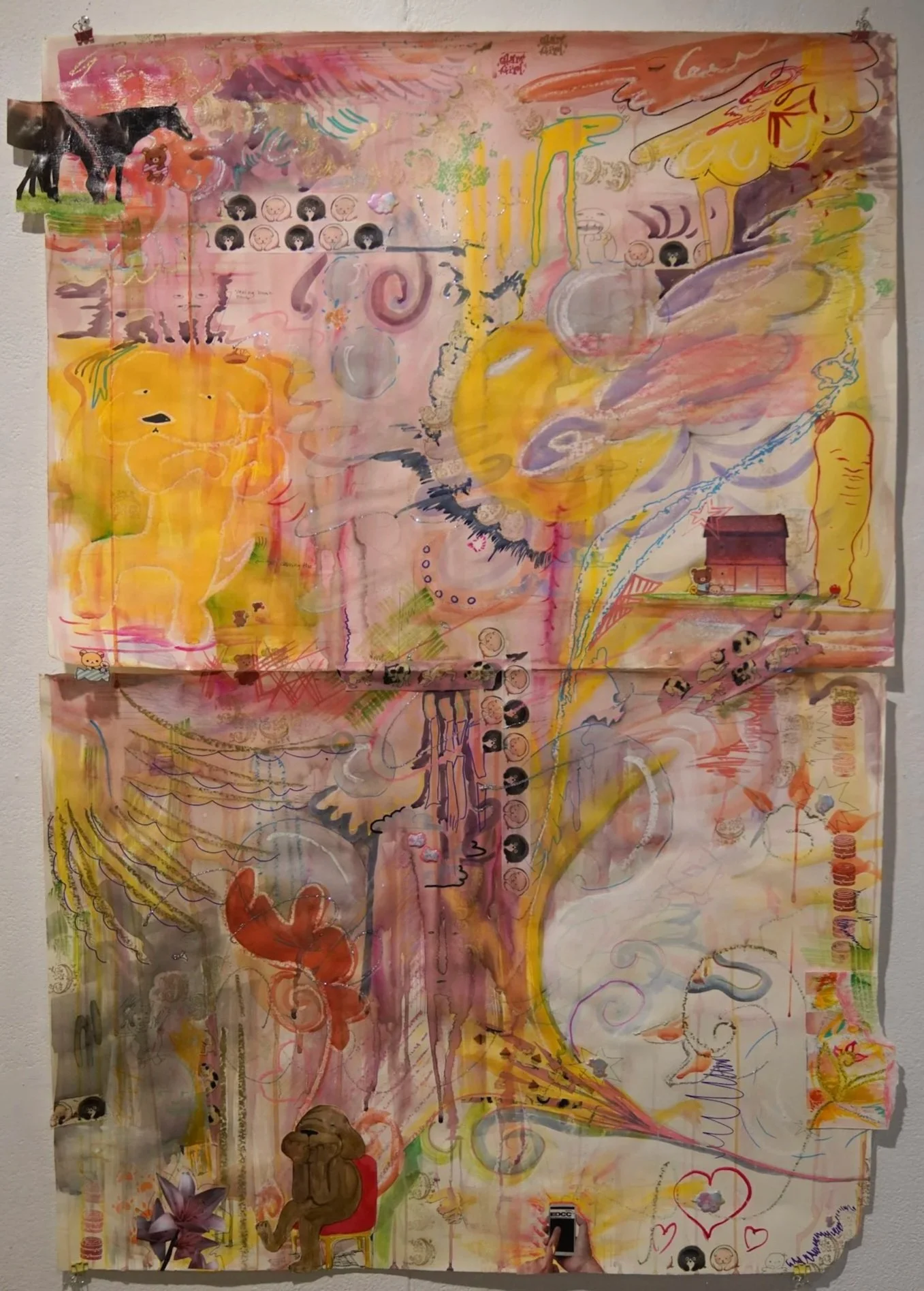 Cornucopia, 2026. Mixed media on paper-29 in x 43 in
$850