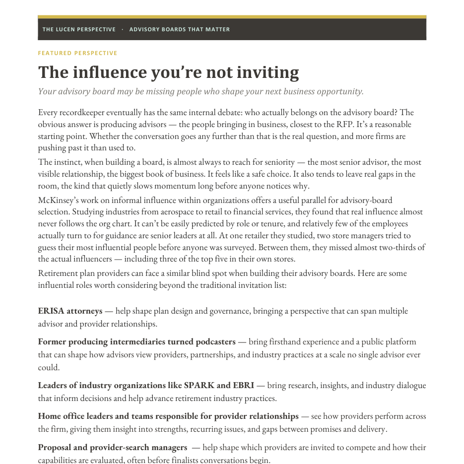The influence you’re not inviting
