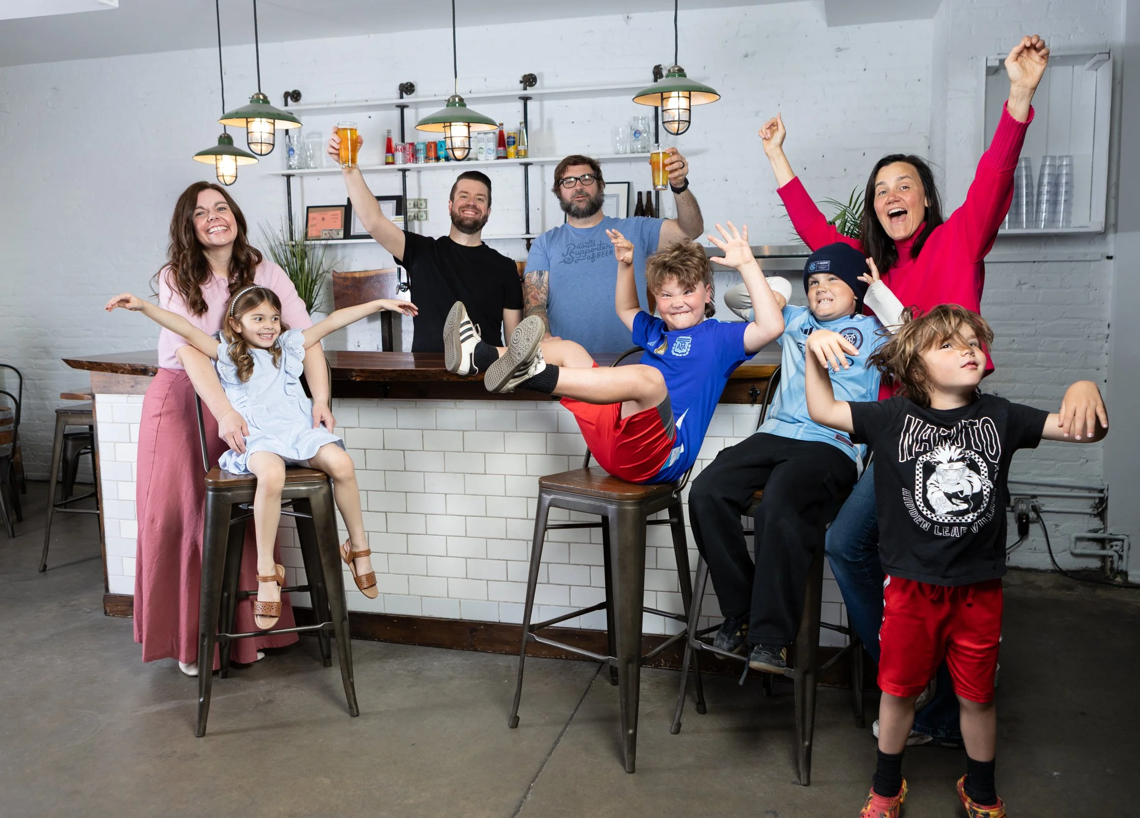 The Forever Brewing family! 100% locally family owned and operated!