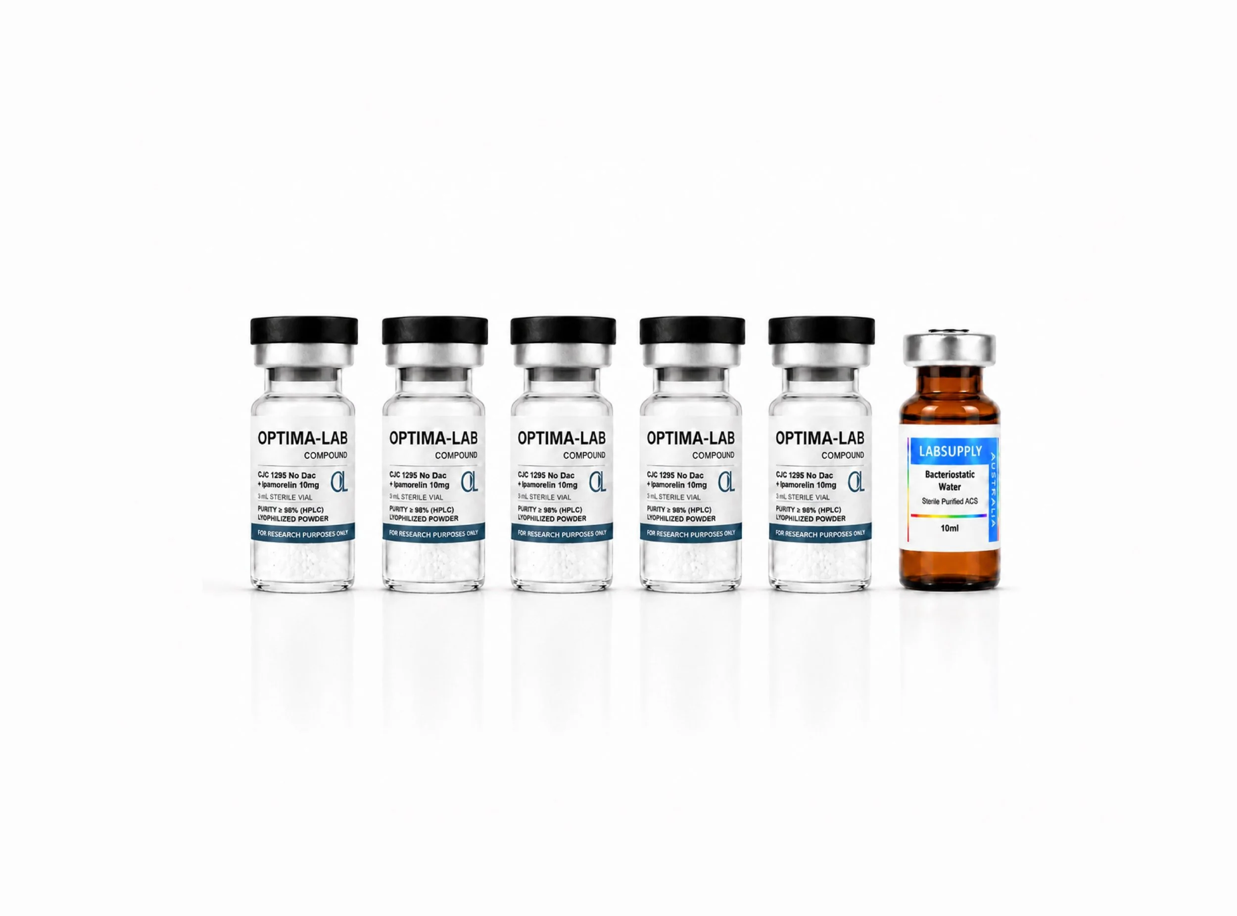 CJC 1295 NO DAC + IPAMORELIN 10MG – 5 PACK