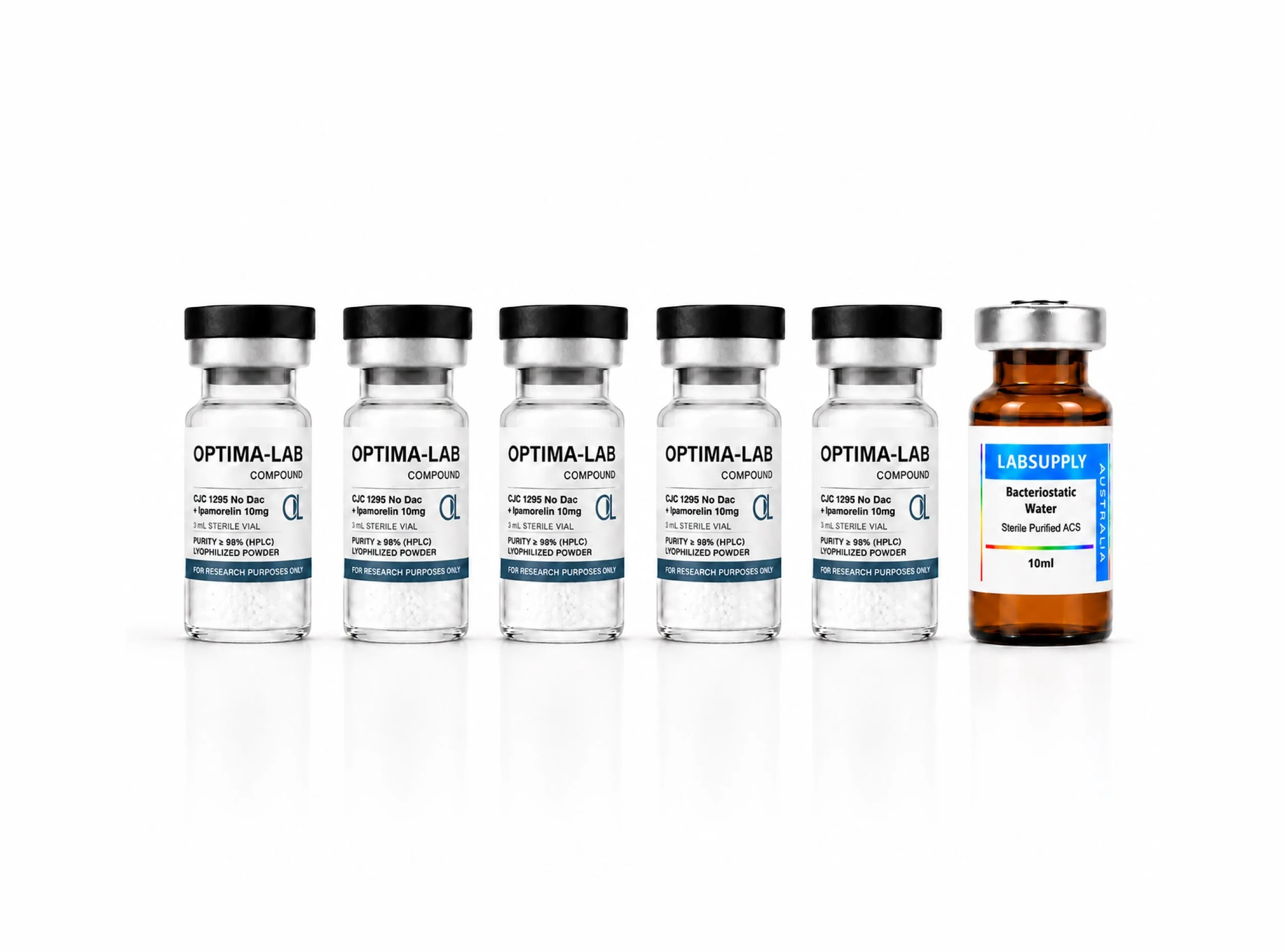 CJC 1295 NO DAC + IPAMORELIN 10MG – 5 PACK