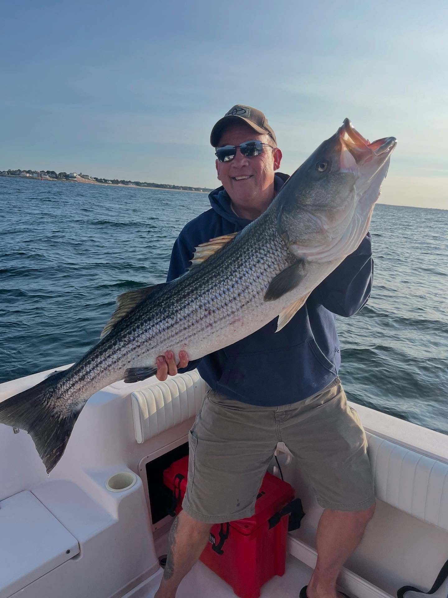 BIG!! Stripers are starting to roll in Call - 8604177605 to book your trip..