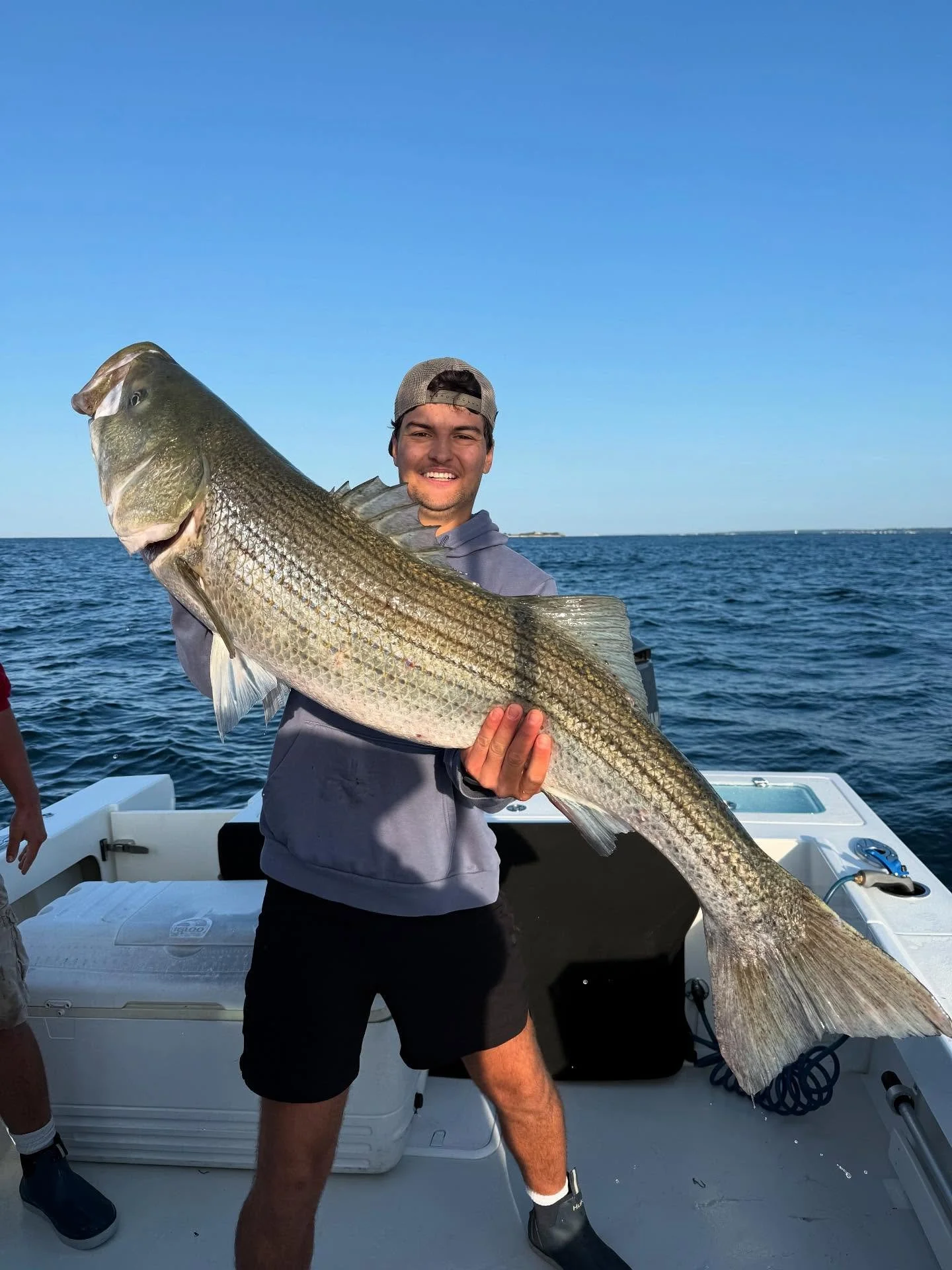 smoked some bass this morning!!! 
#striper
#troll 

BOOK your trips now!!!!