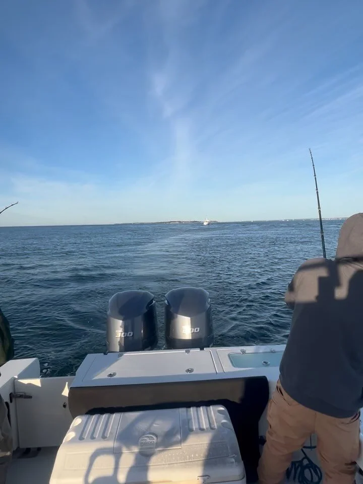 Bass bite was on this morning!! 
@my_time_fishing_charters 
#fallrun#striper