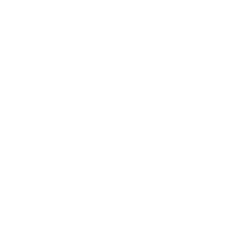 A white circular timer or countdown clock on a black background.