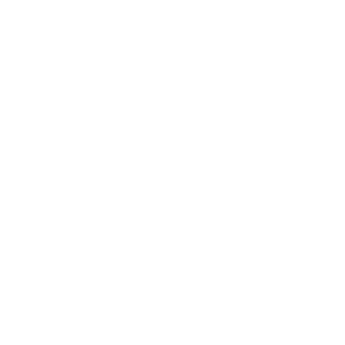 White globe icon on black background.