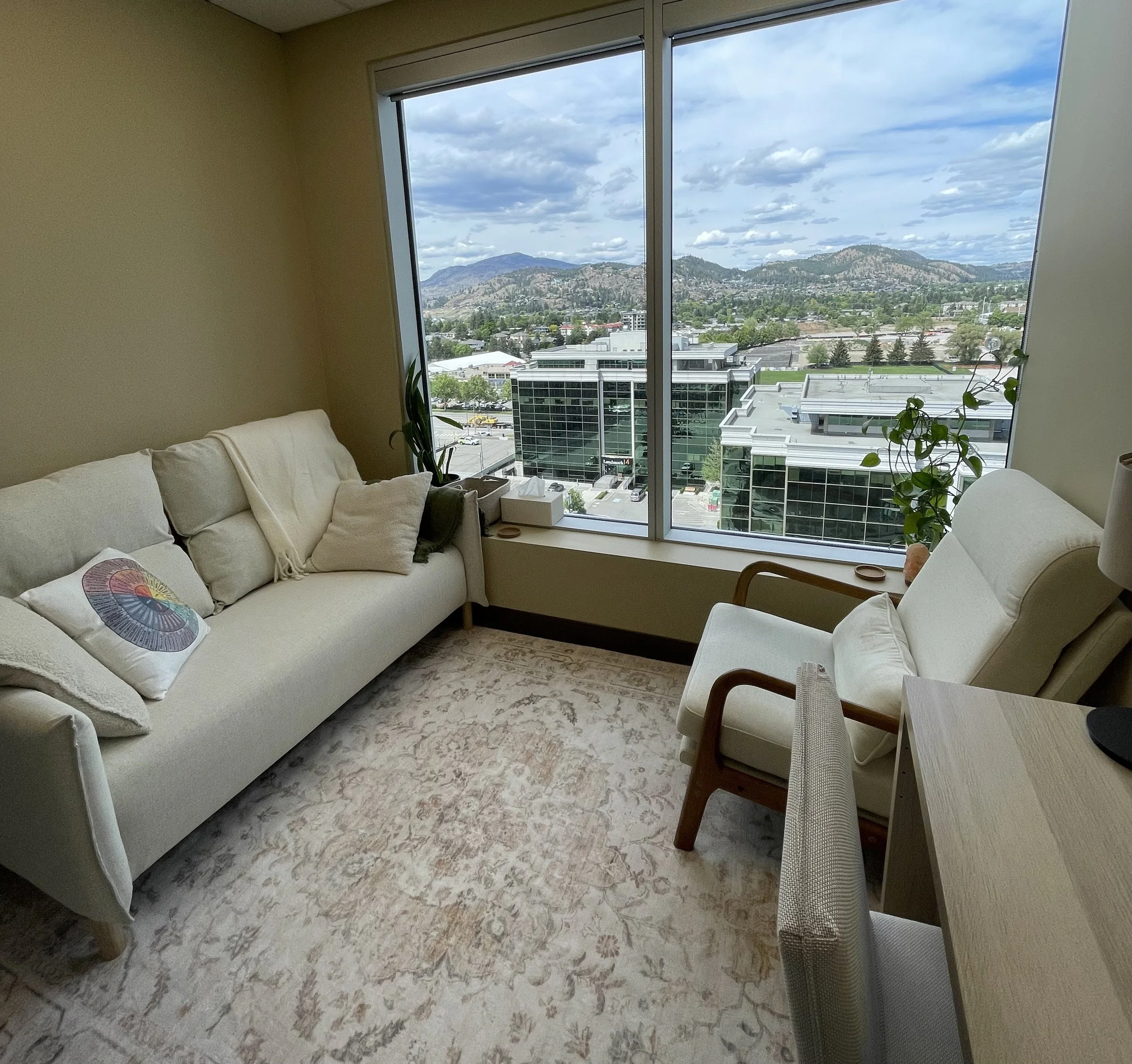Therapy office in the Landmark district of Kelowna BC at Josie Ruoss Counselling