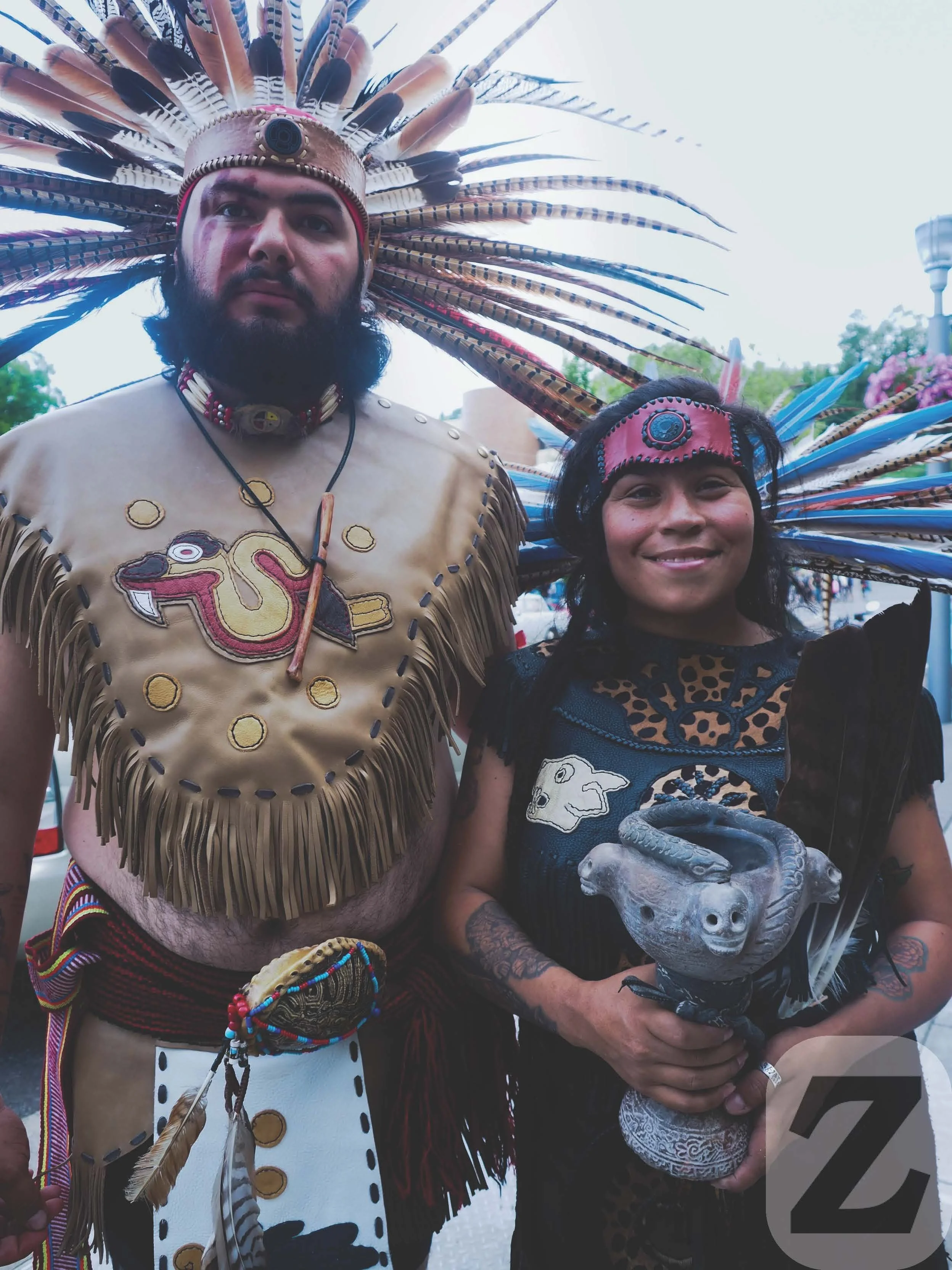 Aztec Ceremony outside ICE Detention Facilty KBOO 90.7 FM