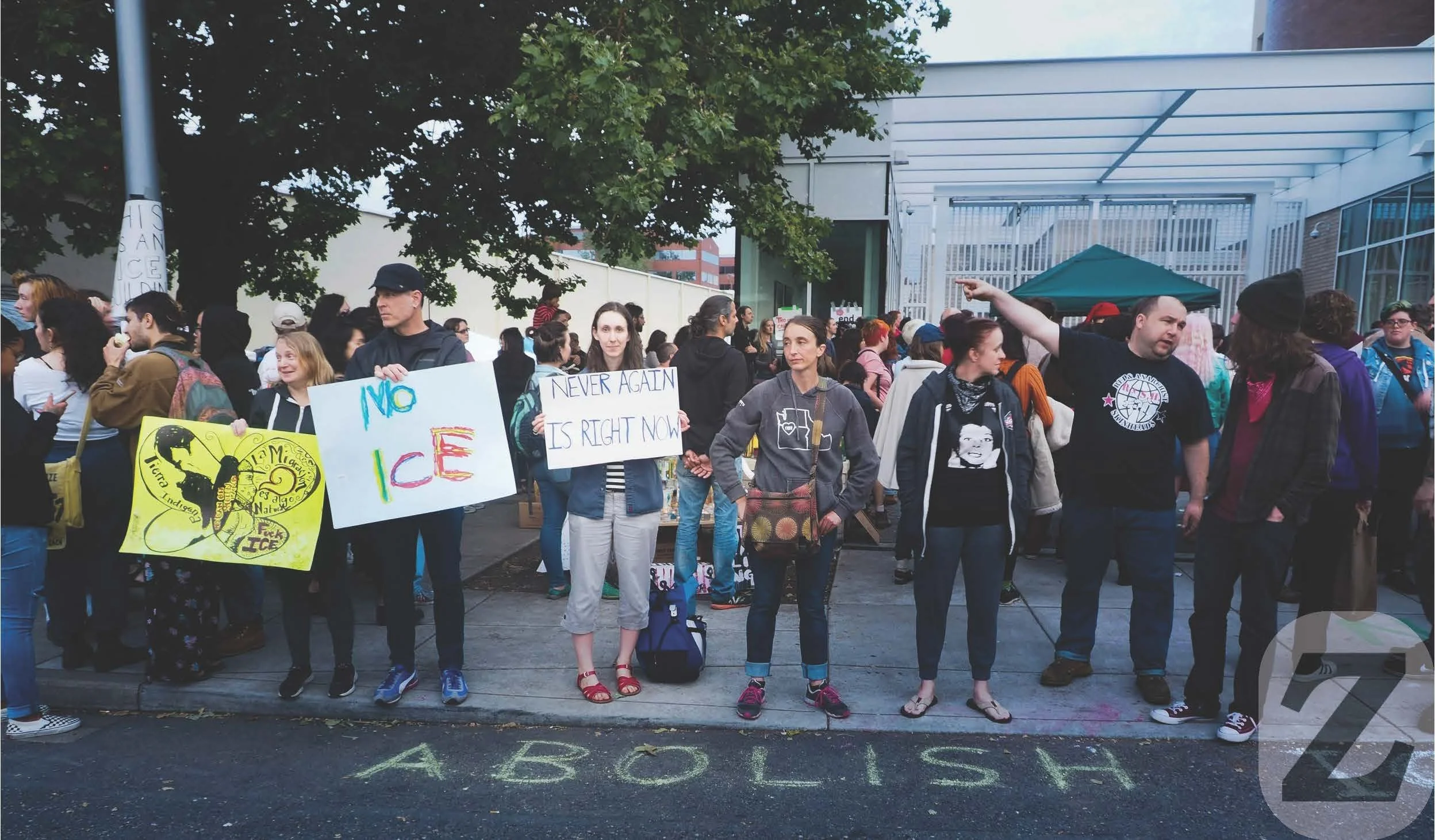 Community Protest ICE Facility and Immigrant Demographic Data Gathering