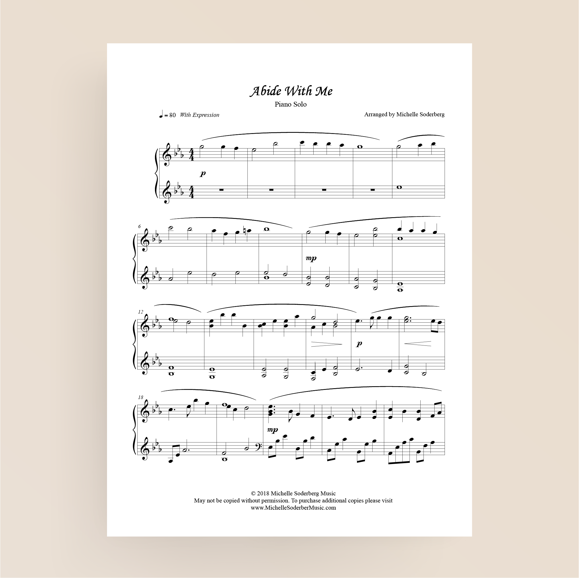 Abide with Me Piano Solo