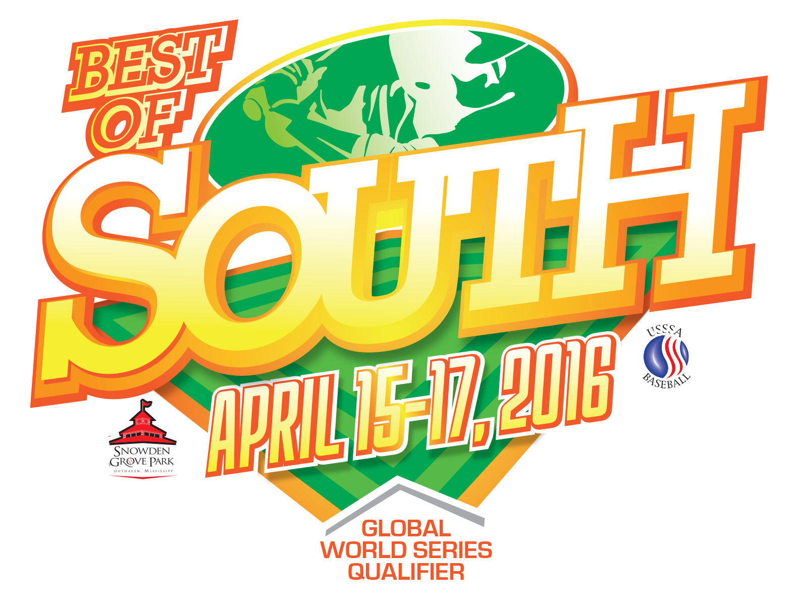 Event poster for the 'Best of Youth Shoot,' held from April 15-17, 2016, with some text indicating it is part of a global youth shooting competition.
