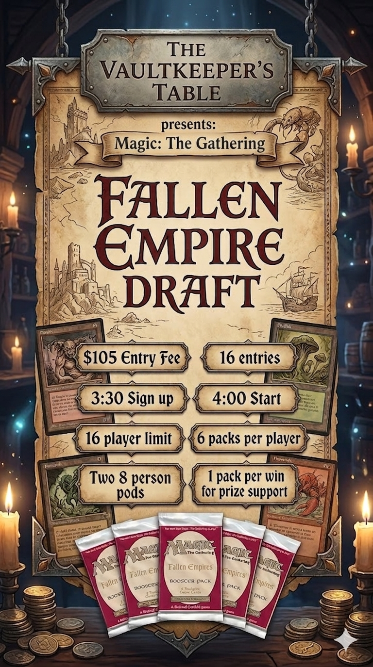 The Vaultkeeper's Table presents: Magic: The Gathering Fallen Empire Draft