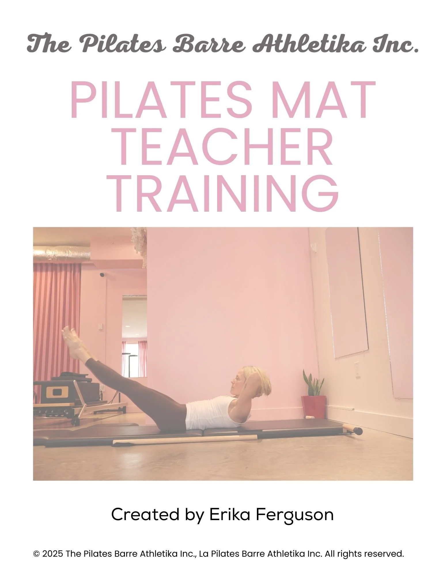 Pilates Mat Teacher Training Manual