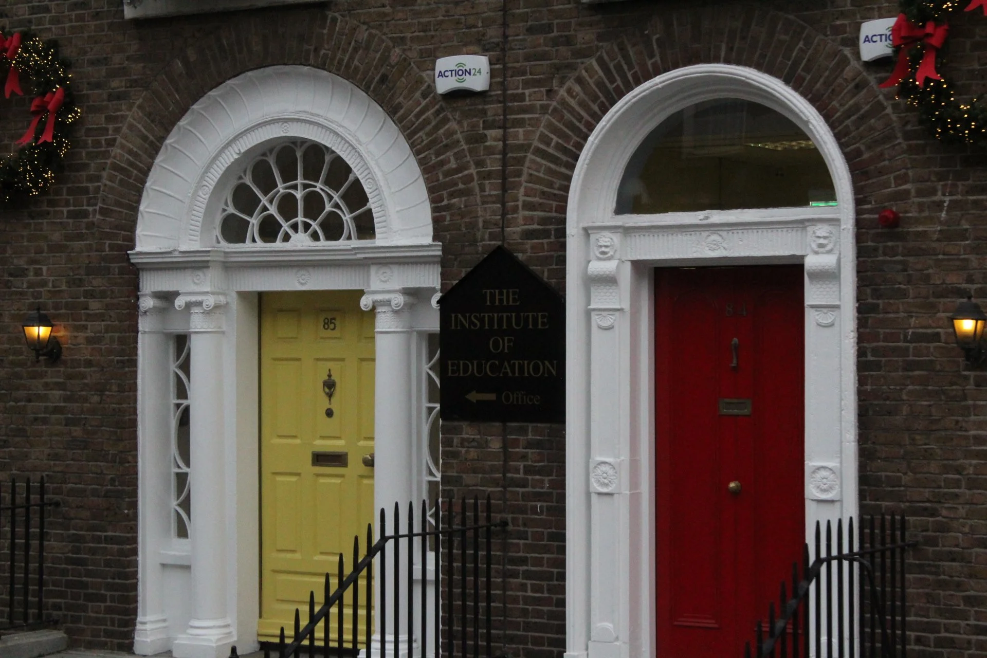 Different Coloured Doors Red and Green.JPG
