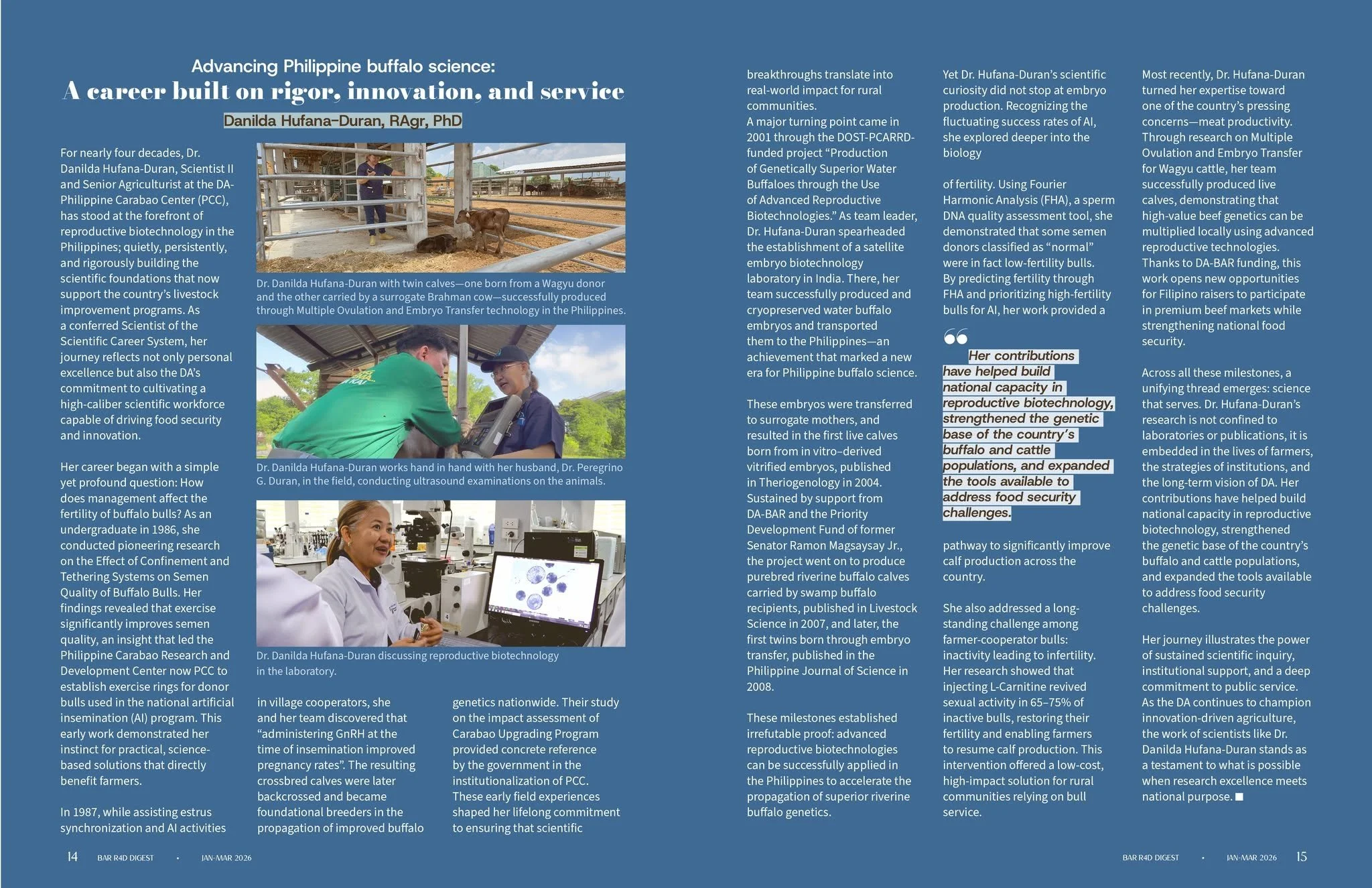 PhilSAR President Featured in DA-BAR R4D Digest