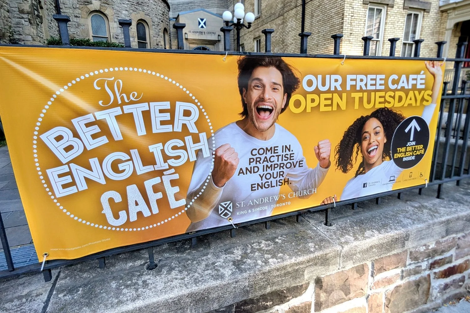 St Andrew's Church ESL café promotion asset