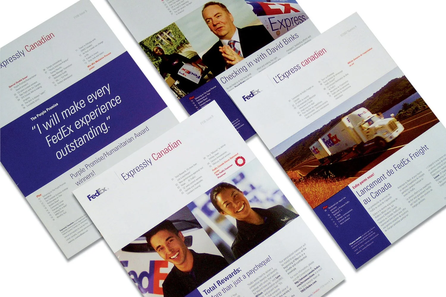 Employer: Emerson Design, FedEx newsletter (print)