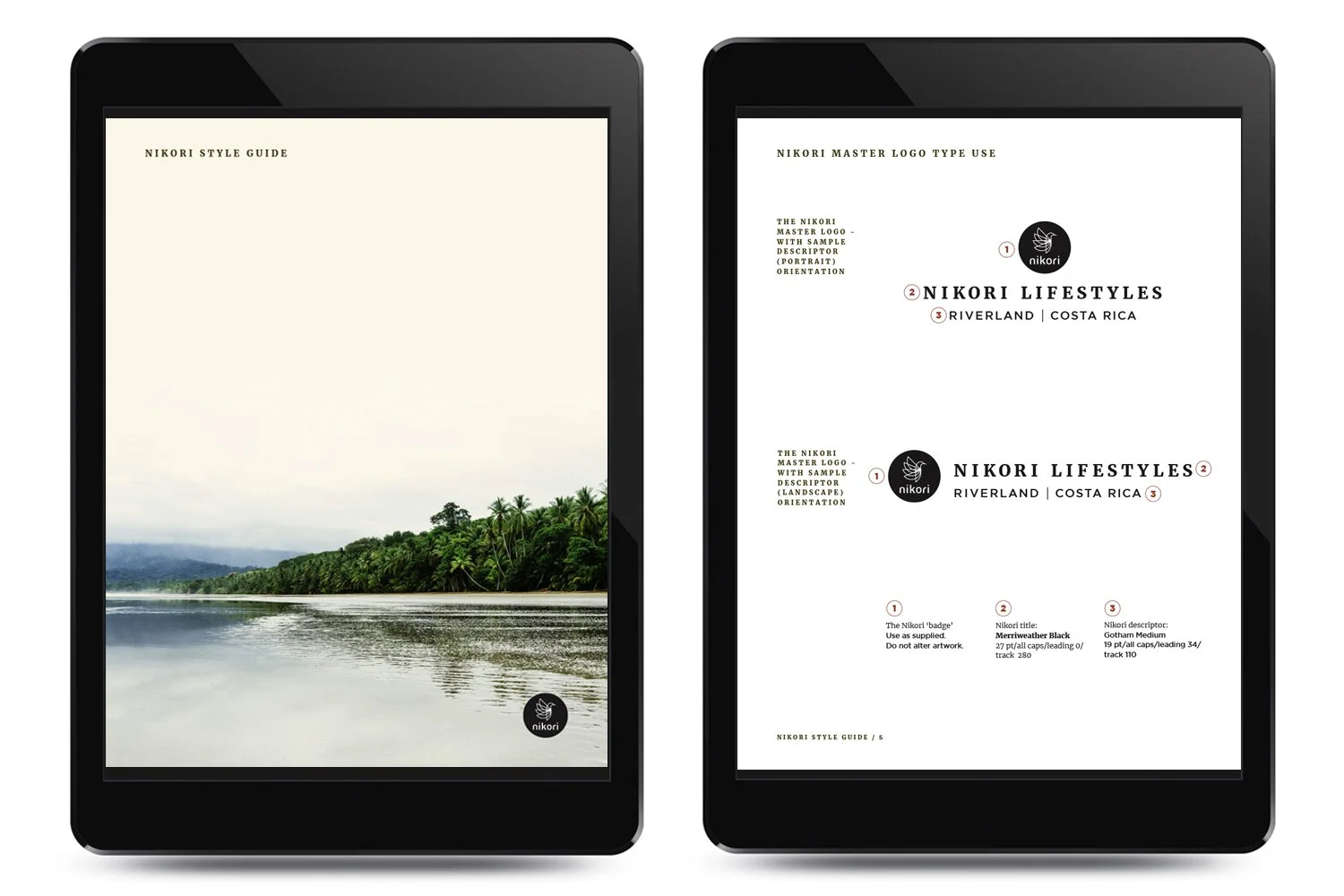 Nikori Lifestyles style guide PDF