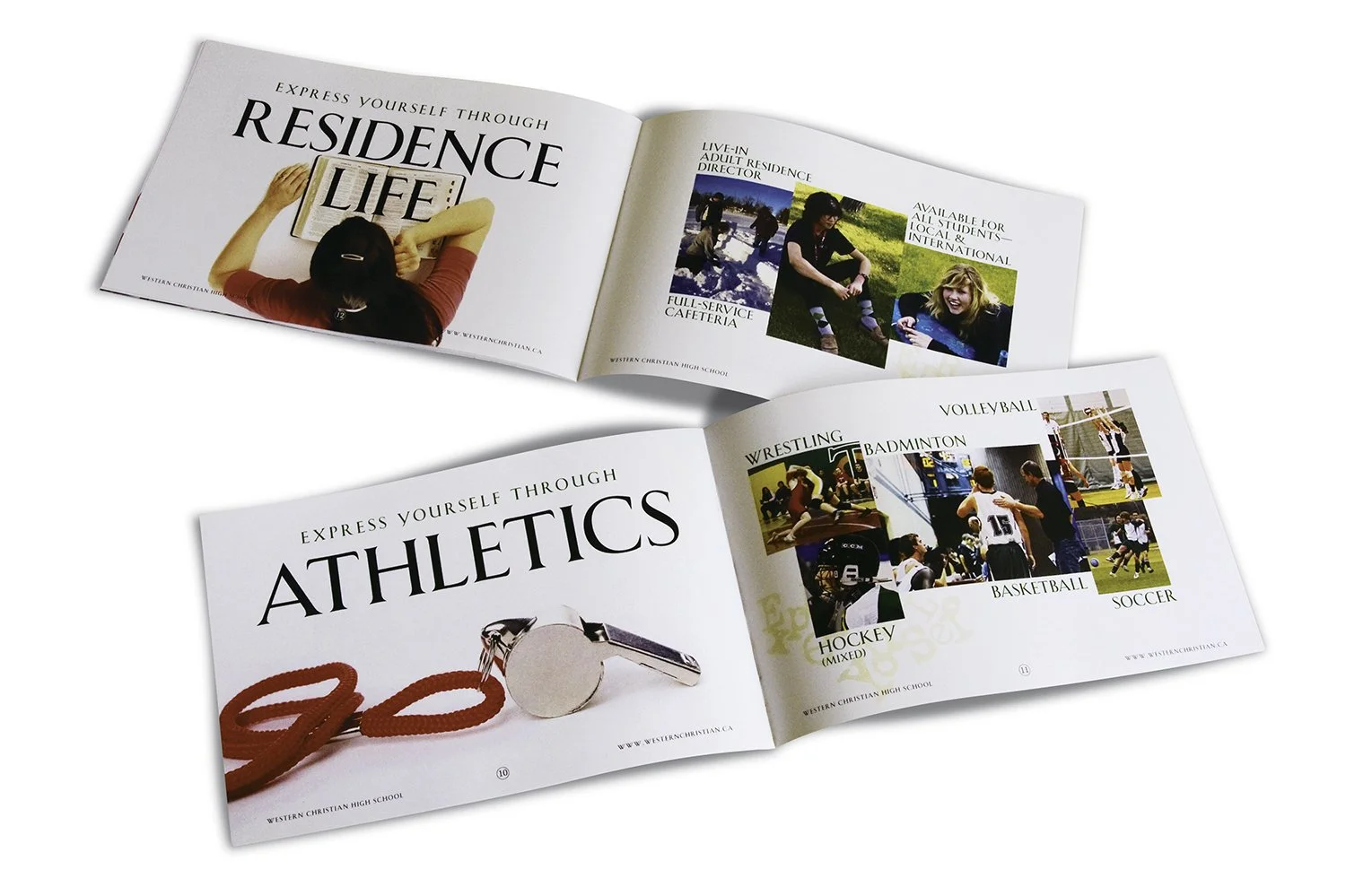 Employer: Emerson Design, Western Christian College recruitment brochure (print)