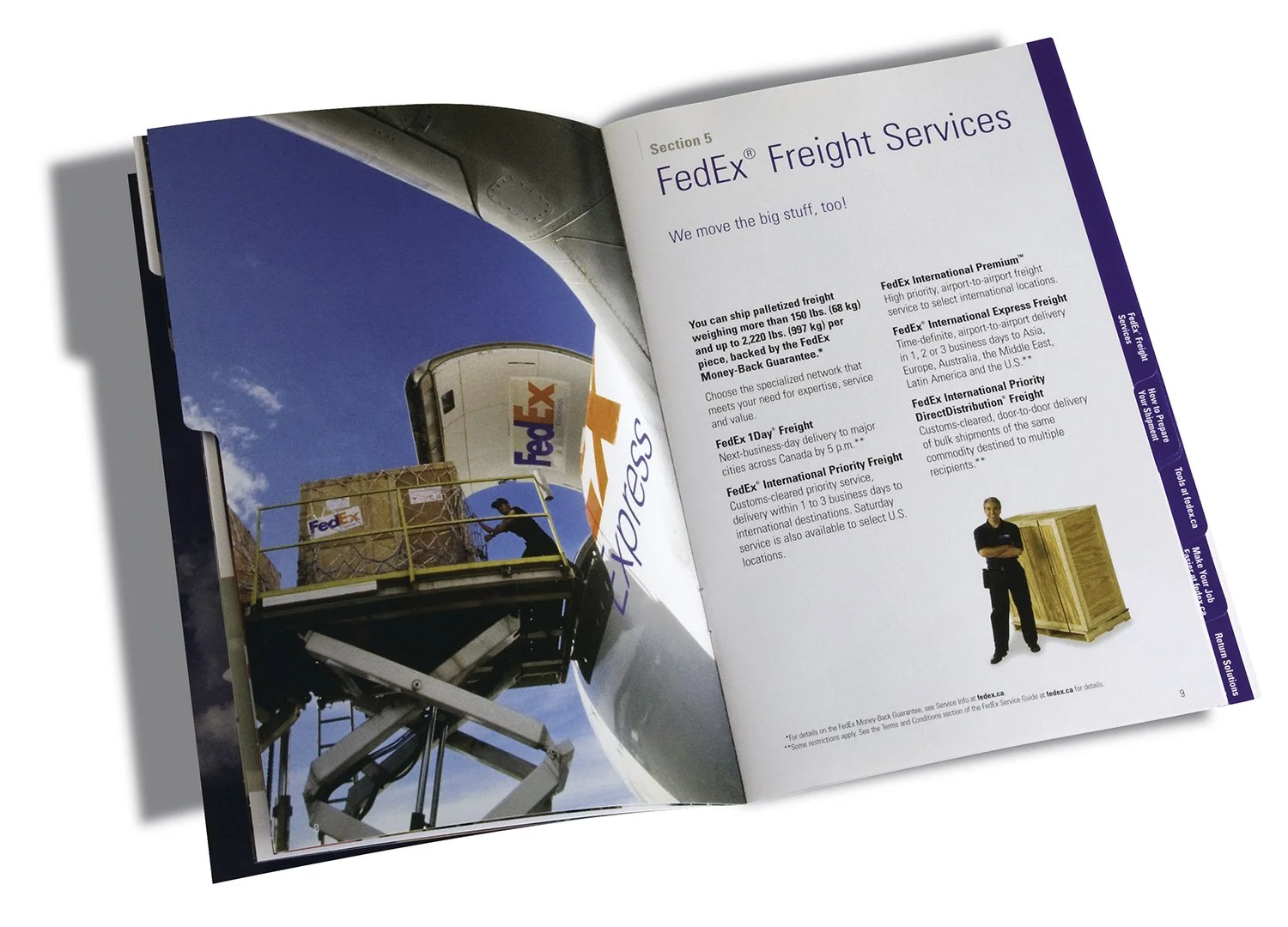 Employer: Emerson Design, FedEx Welcome brochure (print)
