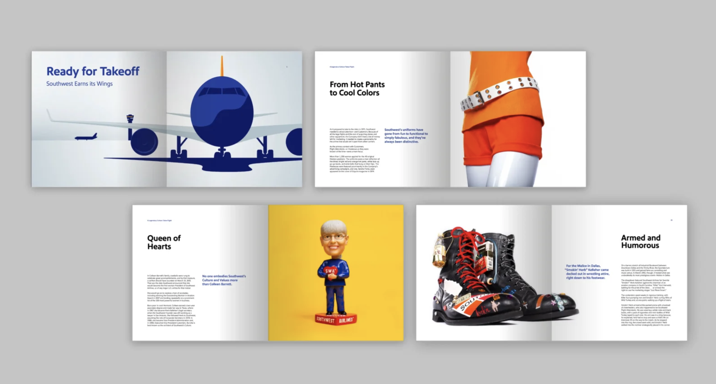 Interior pages: 50 years. One Heart. A History of Southwest in 50 Objects