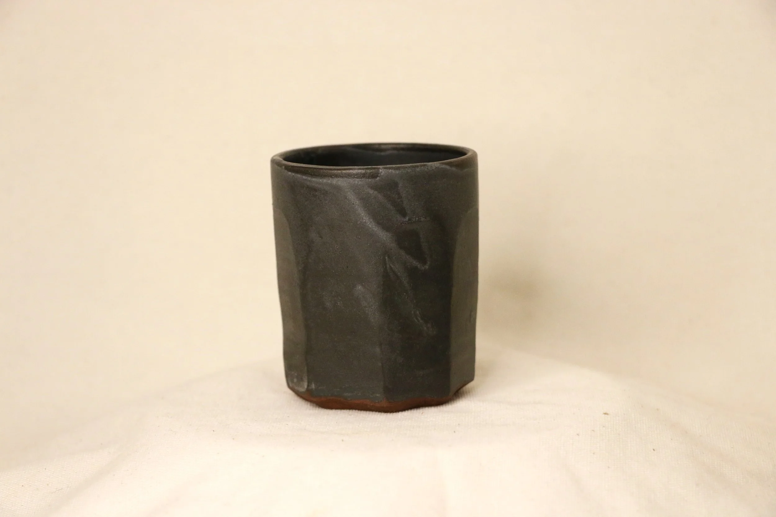 tiny faceted tumbler- 12