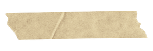 A piece of torn, beige-colored tape with rough edges.