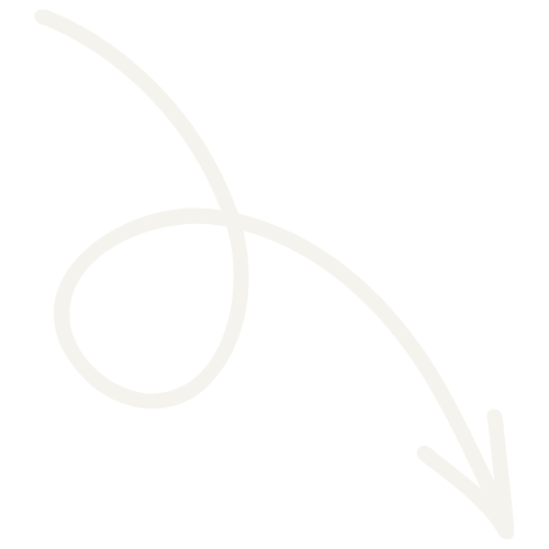 White arrow, pointing down.
