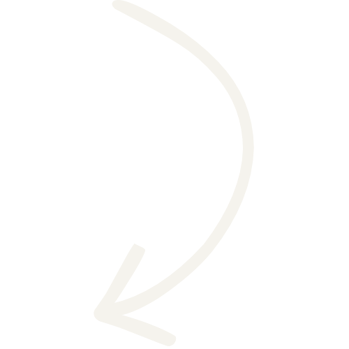 White arrow pointing downward.