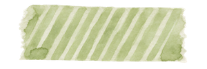 Green paper with diagonal white stripes and rough edges