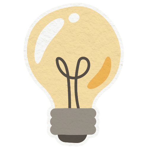 Illustration of a light bulb with filament and socket.