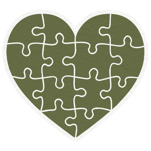 A heart shaped puzzle.