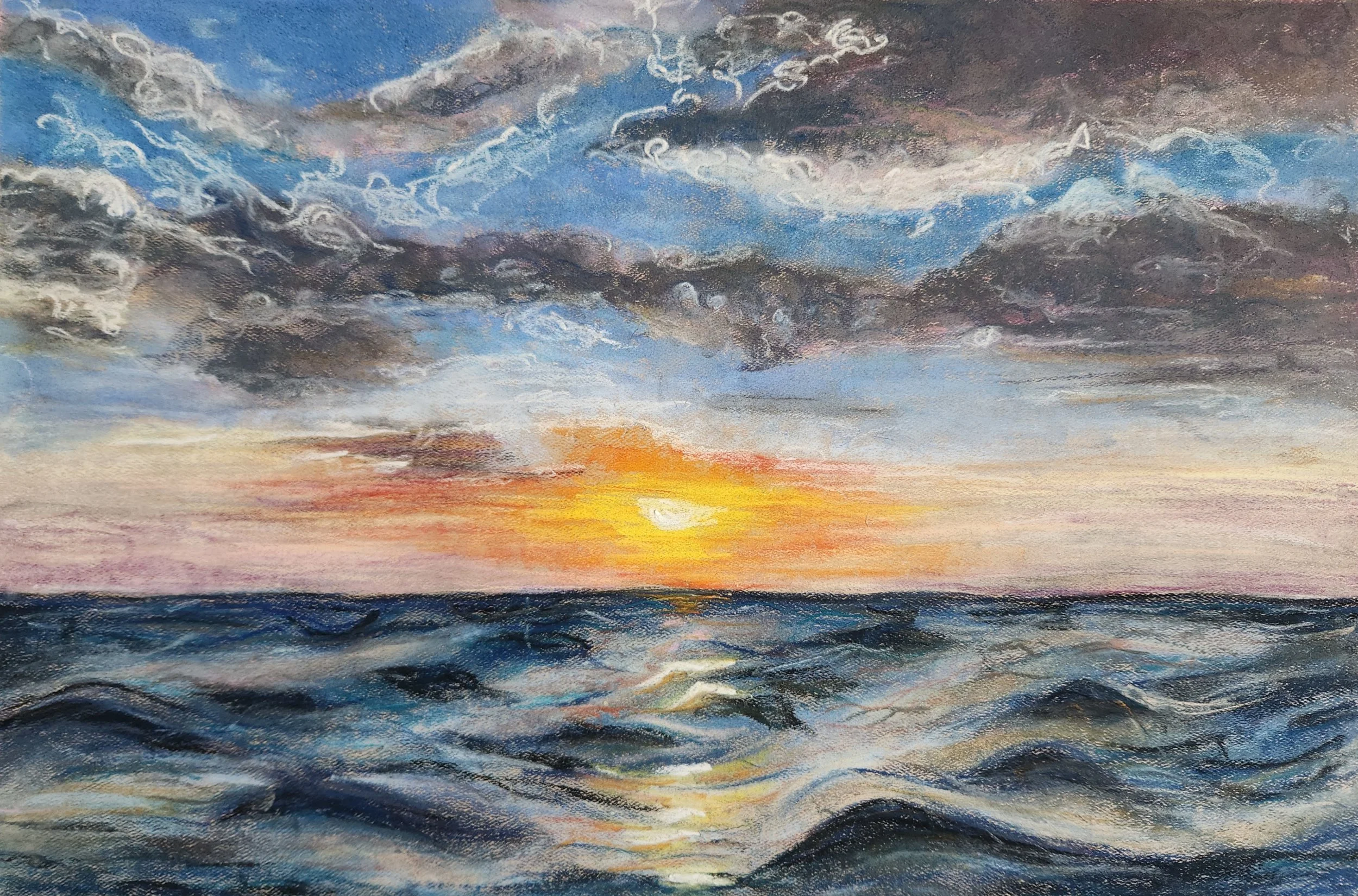 Sunset Over the Gulf - Art Print