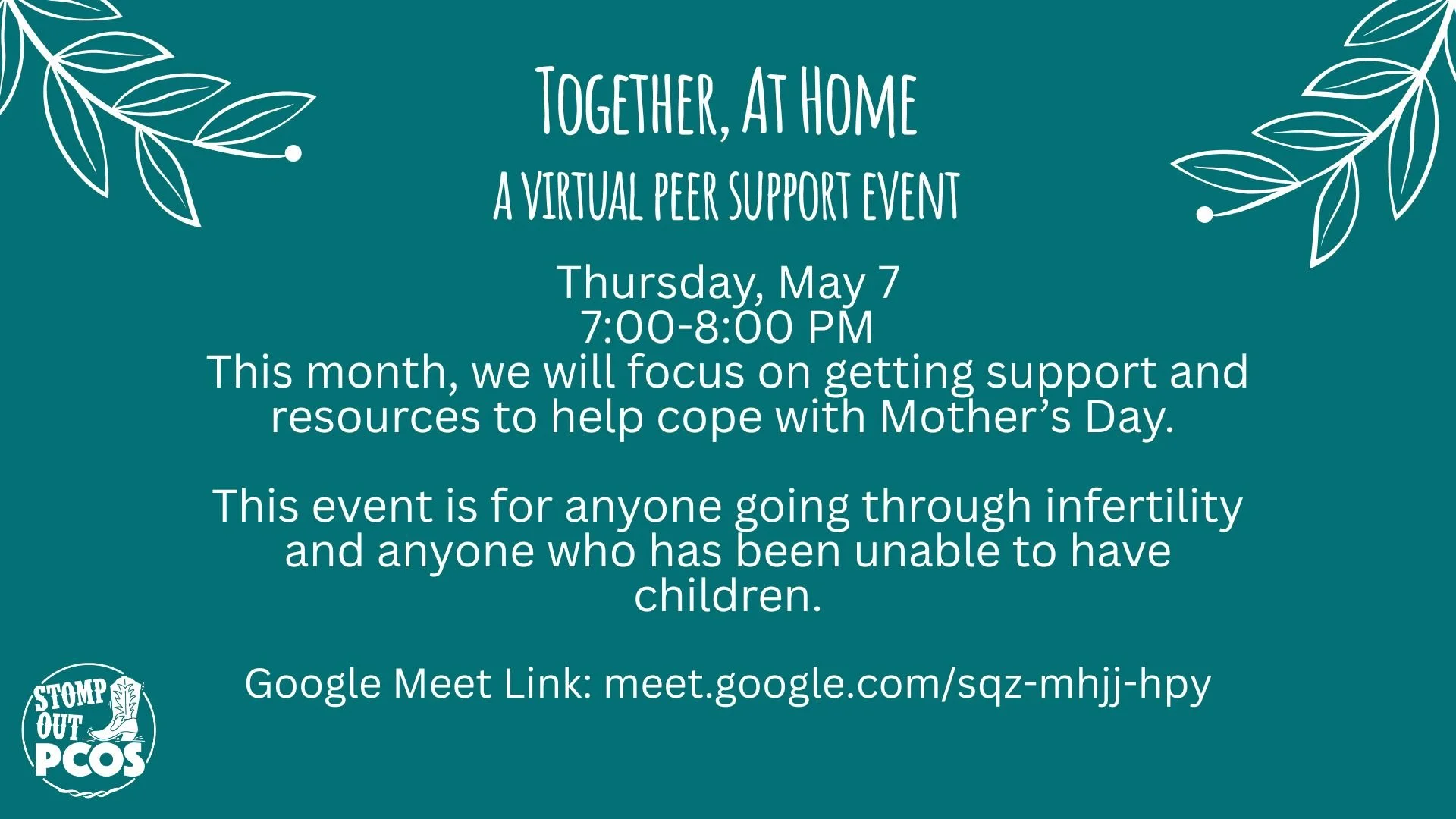 Together, At Home: Support for Mother's Day