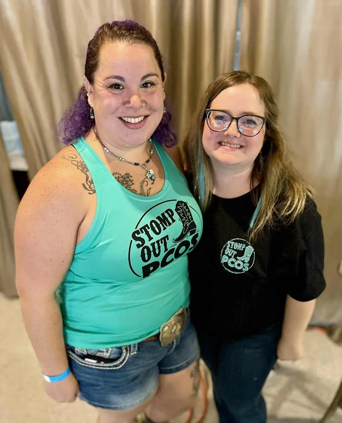 Showing the Stomp Out PCOS Merch