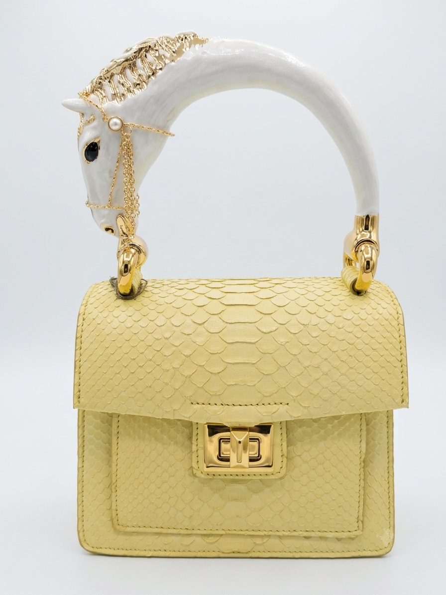 Biagini-Art-Bag-yellow-limocello-leomon-lime-Horse-RiseAndShineHaven.png