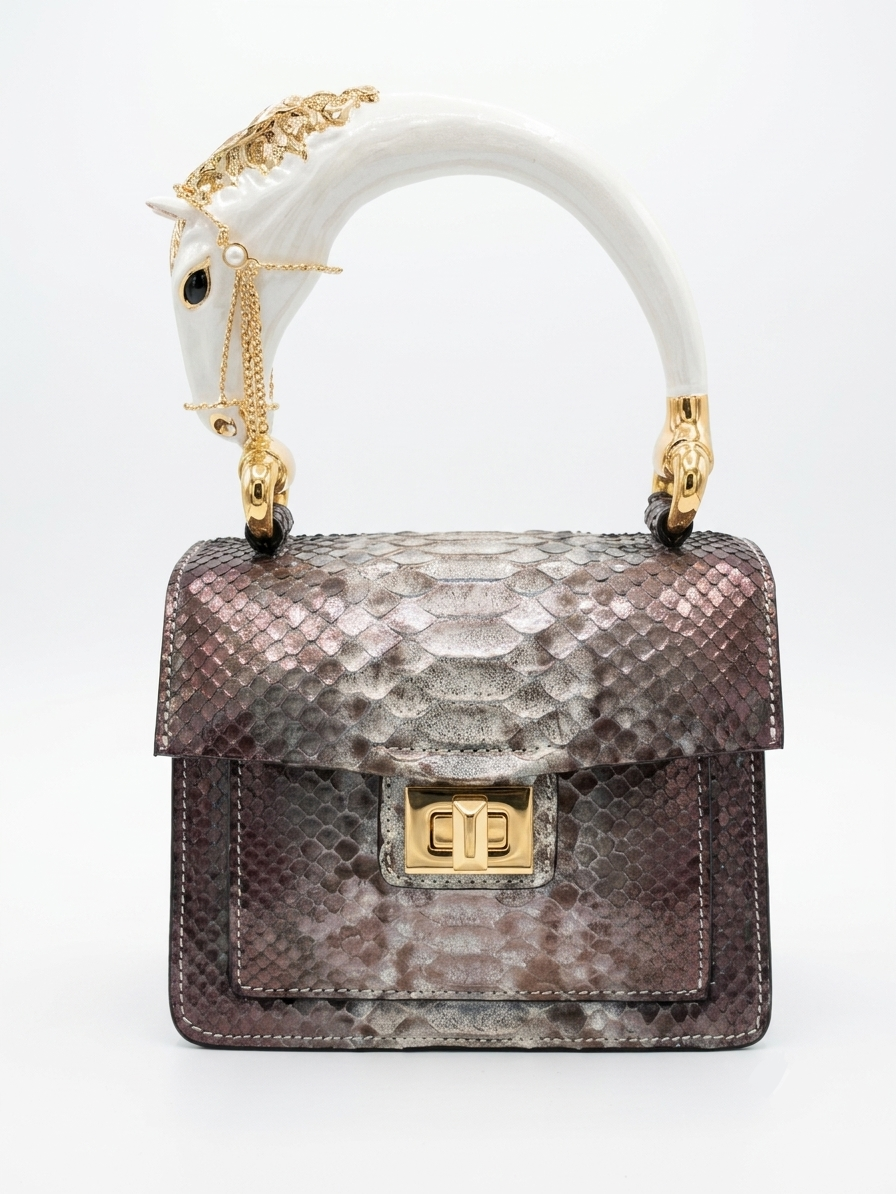 Biagini-Art-Bag-Burnished-Platinum-silver-brown-purple-Horse-RiseAndShineHaven.png