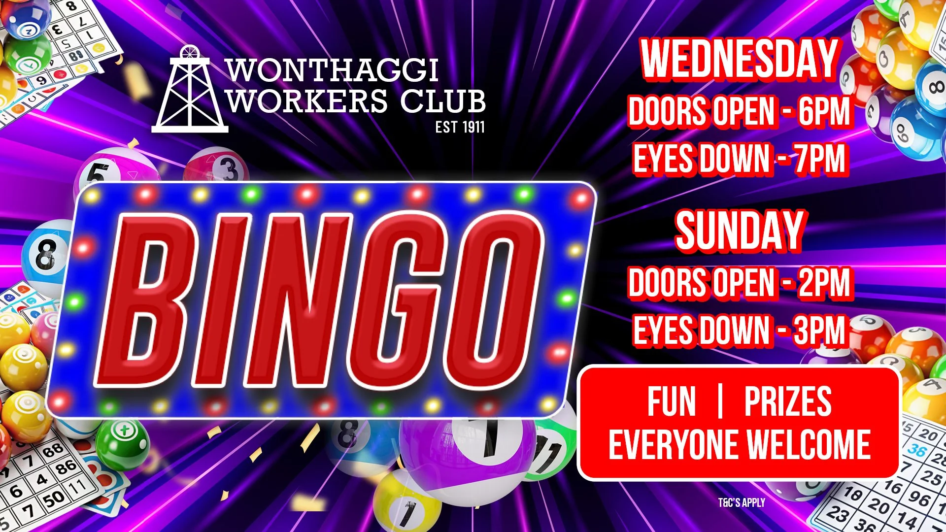 Wonthaggi Workers Club Bingo