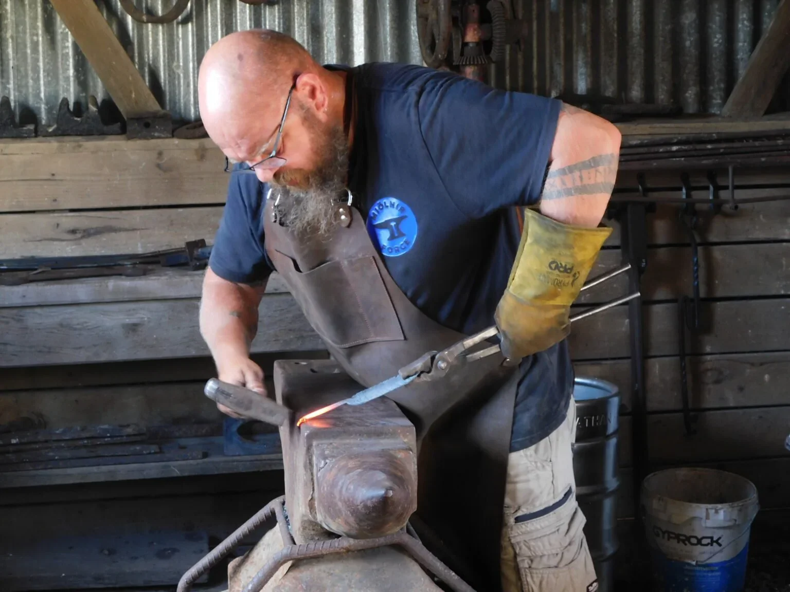 Blacksmith Demonstrations State Coal Mine