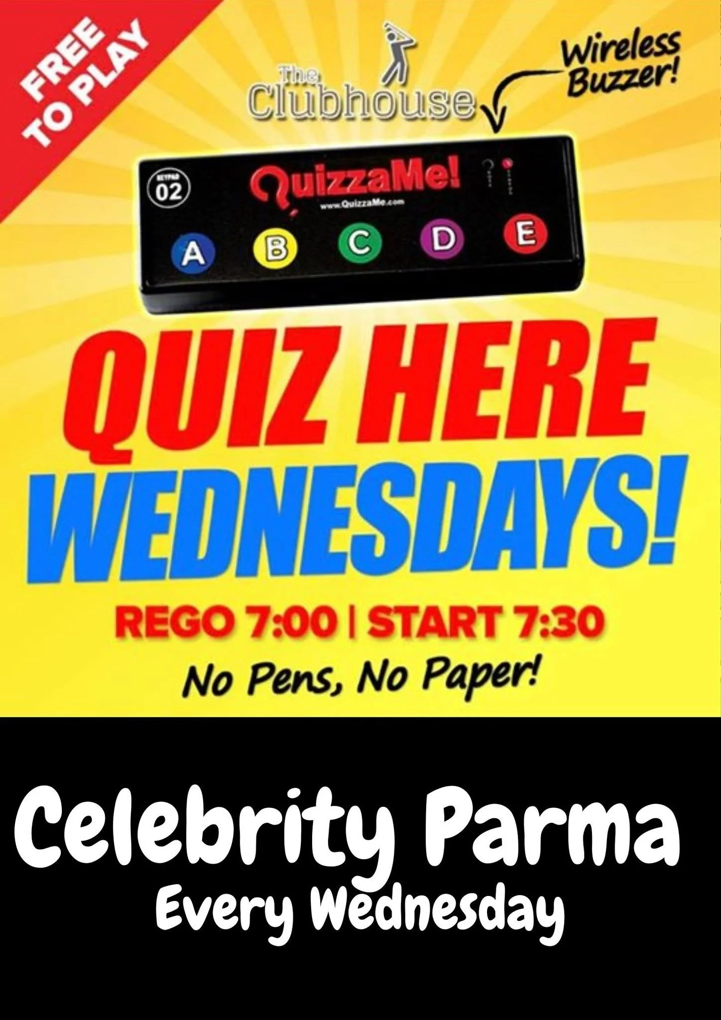 Trivia &amp; Parma Fun - The Clubhouse 