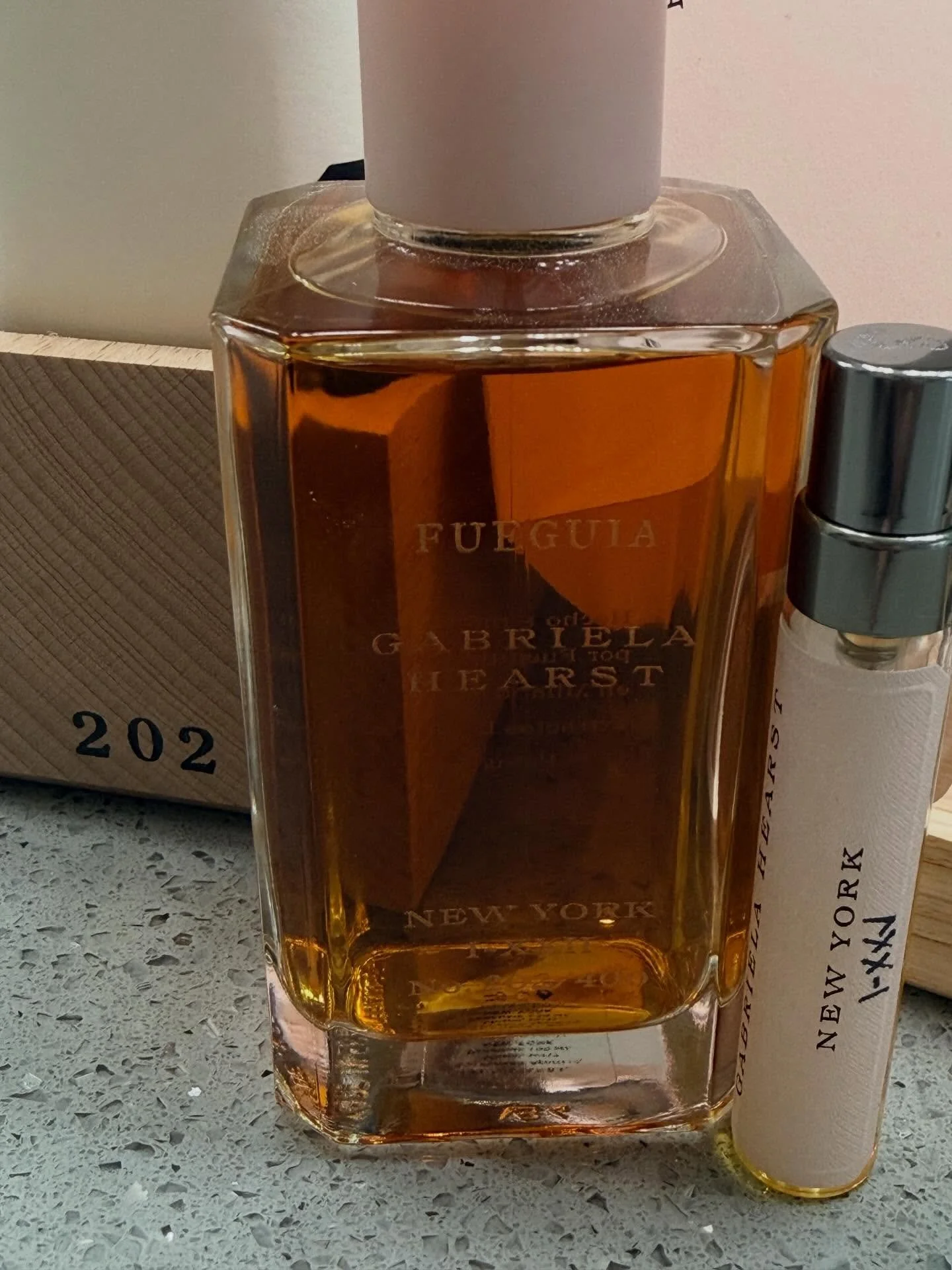 @fueguia1833 @gabrielahearst 
Fueguia 1833 &mdash; New York (Gabriela Hearst) (2023)

House

Fueguia 1833
Perfumer: Julian Bedel

⸻

Fragrance Family

Woody Gourmand
(Unisex)
Note Pyramid

Top
Nutmeg
Balsam Fir
Black Pepper

Heart
Tobacco
Cherry Blos