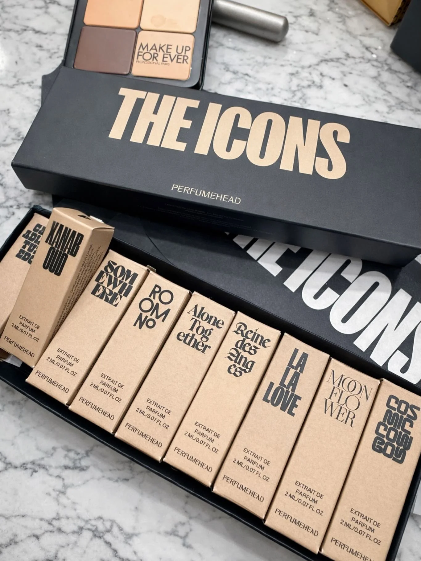 Icons discovery set- 
The brand&rsquo;s aesthetic combines Hollywood glamour, counterculture nostalgia, and modern niche perfumery, making -LA-rooted fragrance house @perfumehead_official