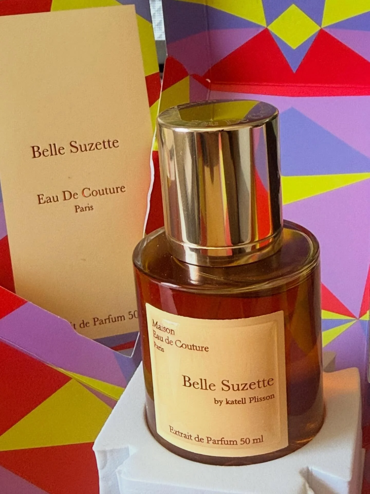 Belle Suzette &mdash; Maison Eau de Couture

Fragrance Fact Sheet

House: Maison Eau de Couture
Fragrance: Belle Suzette
Gender: Genderless / Unisex
Launch Year: 2025
Perfumer / Nose: Katell Plisson
Concentration: Extrait de Parfum
Fragrance Family: 