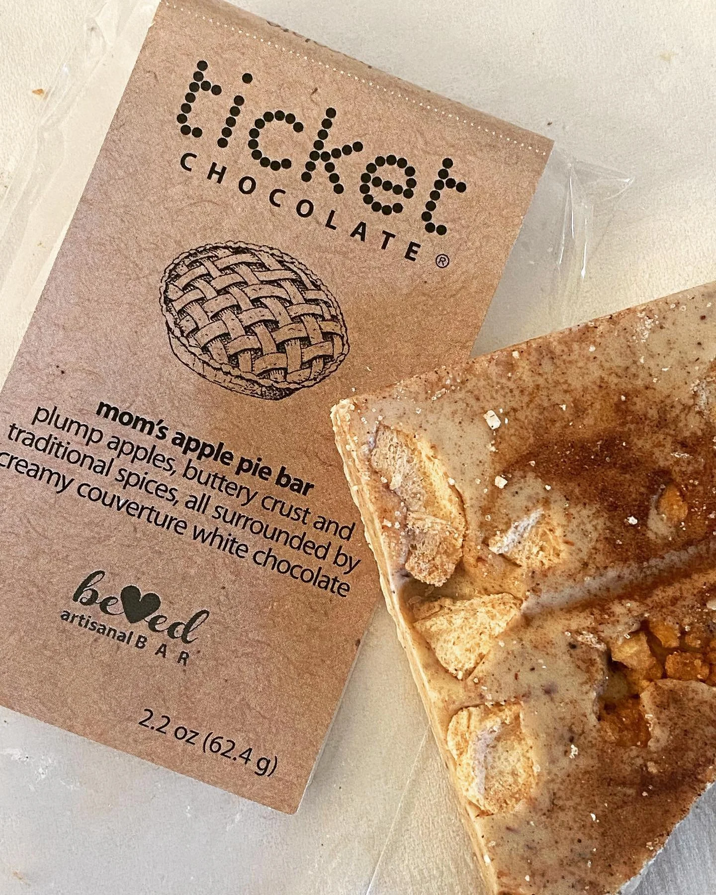 Moms apple 🍎 pie 🥧 ❤️ @ticketchocolate #chocolate #pie #foodie