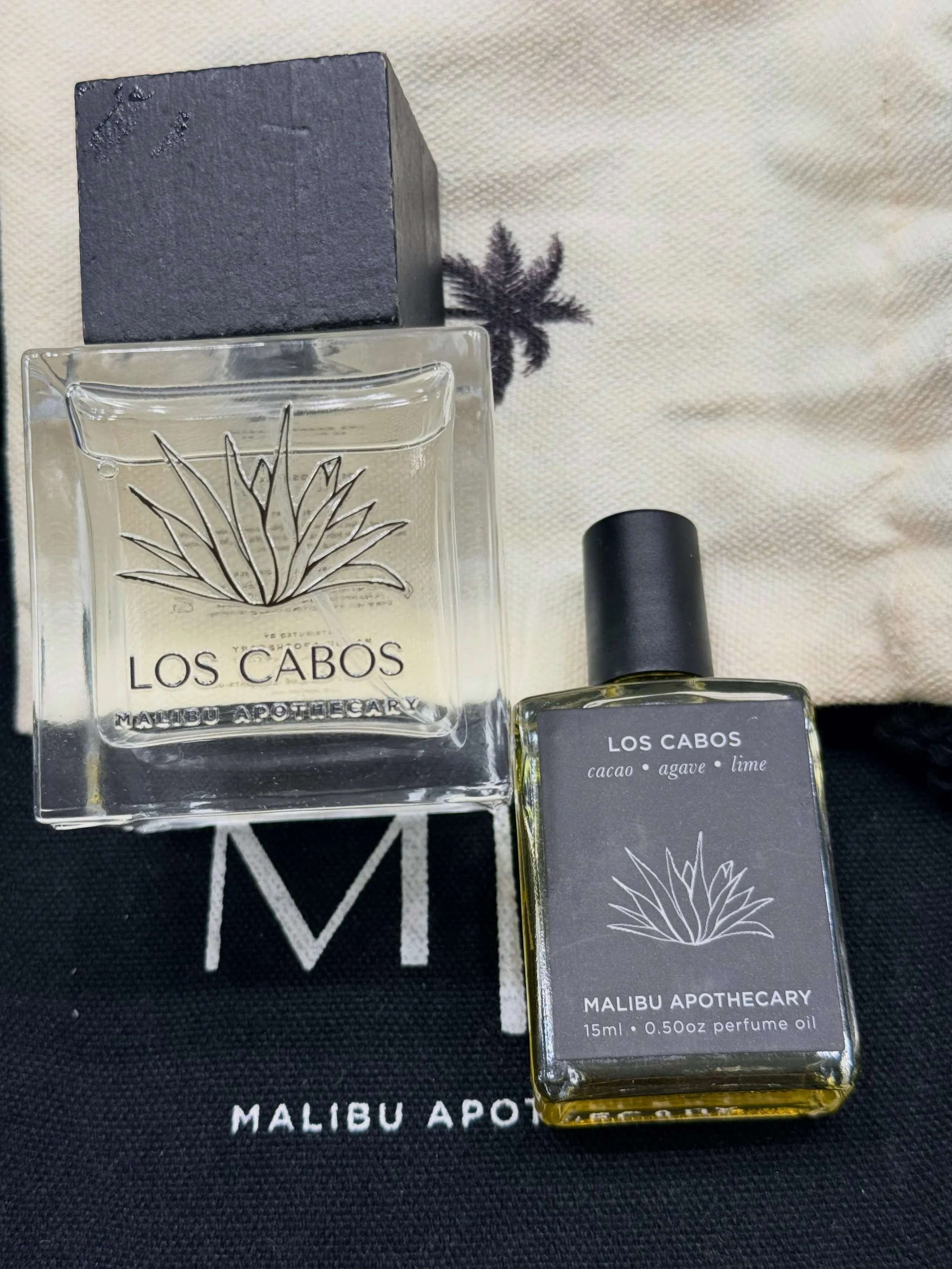 @malibuapothecary 
Malibu Apothecary &mdash; Los Cabos

Brand: Malibu Apothecary⁠￼
Fragrance: Los Cabos
Concentration: Eau de Parfum / Perfume Oil
Fragrance Family: Citrus Woody
Gender: Unisex
House Founded: 2019
Origin: Southern California 

Notes

