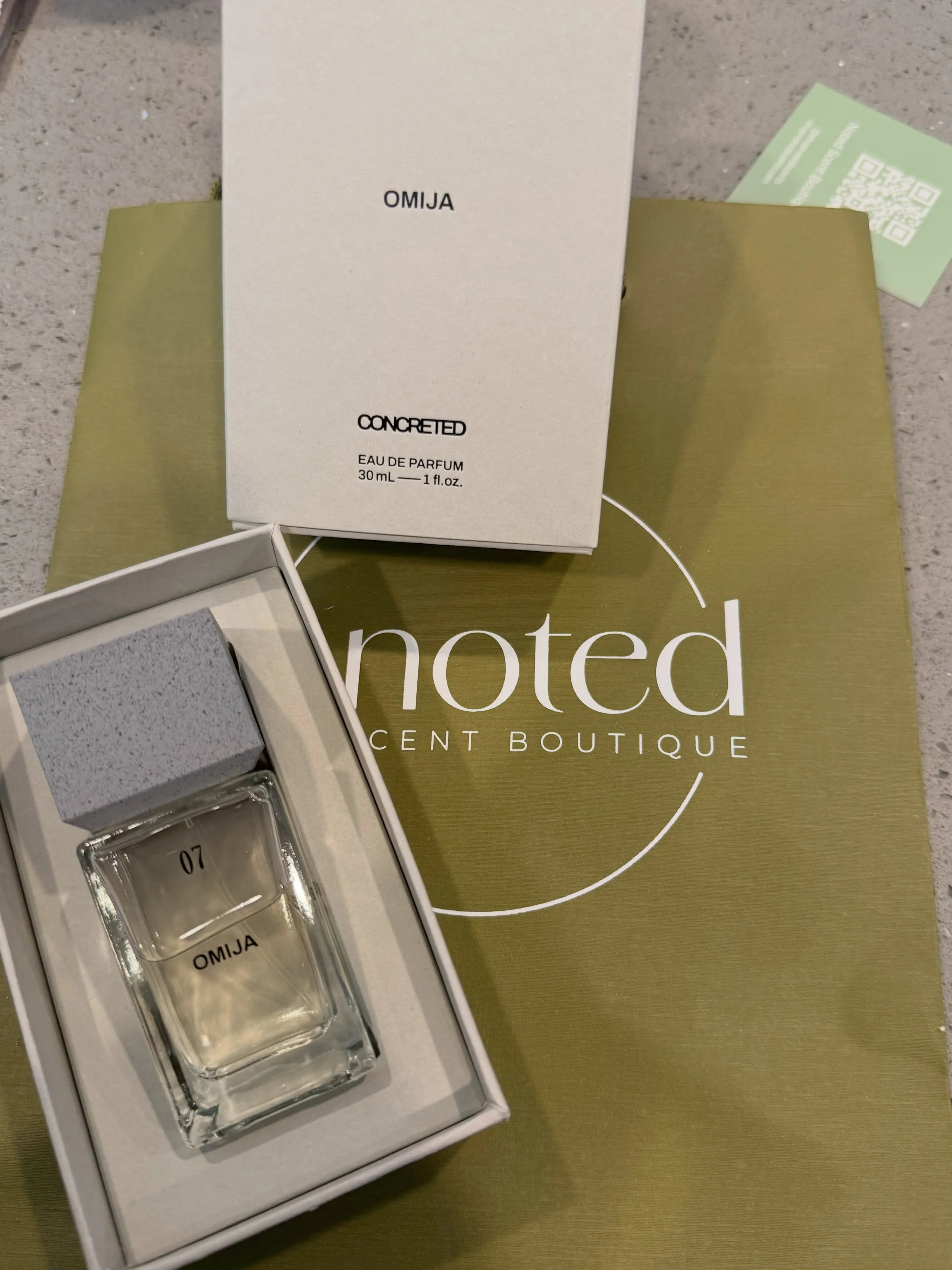 @shopnotedscents @concreted.seoul 
CONCRETED &mdash; 07. OMIJA

Brand: CONCRETED
Fragrance: 07. Omija
Release Year: 2026
Concentration: Eau de Parfum
Country of Origin: South Korea

Official Notes
TOP

* Omija
* Raspberry
* Lemon
* Black Pepper

HEAR