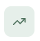 An upward trending graph arrow on a chart, indicating growth or increase.
