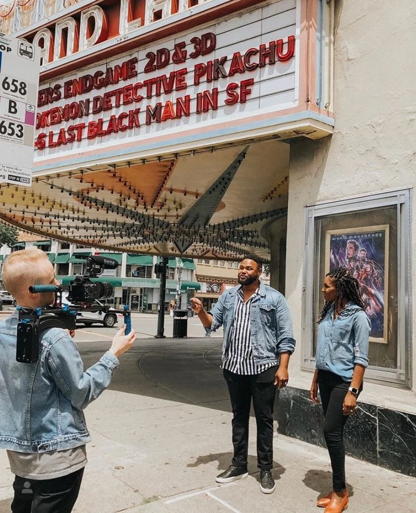 Jules and his wife on opening day, Oakland — The Father's House founding