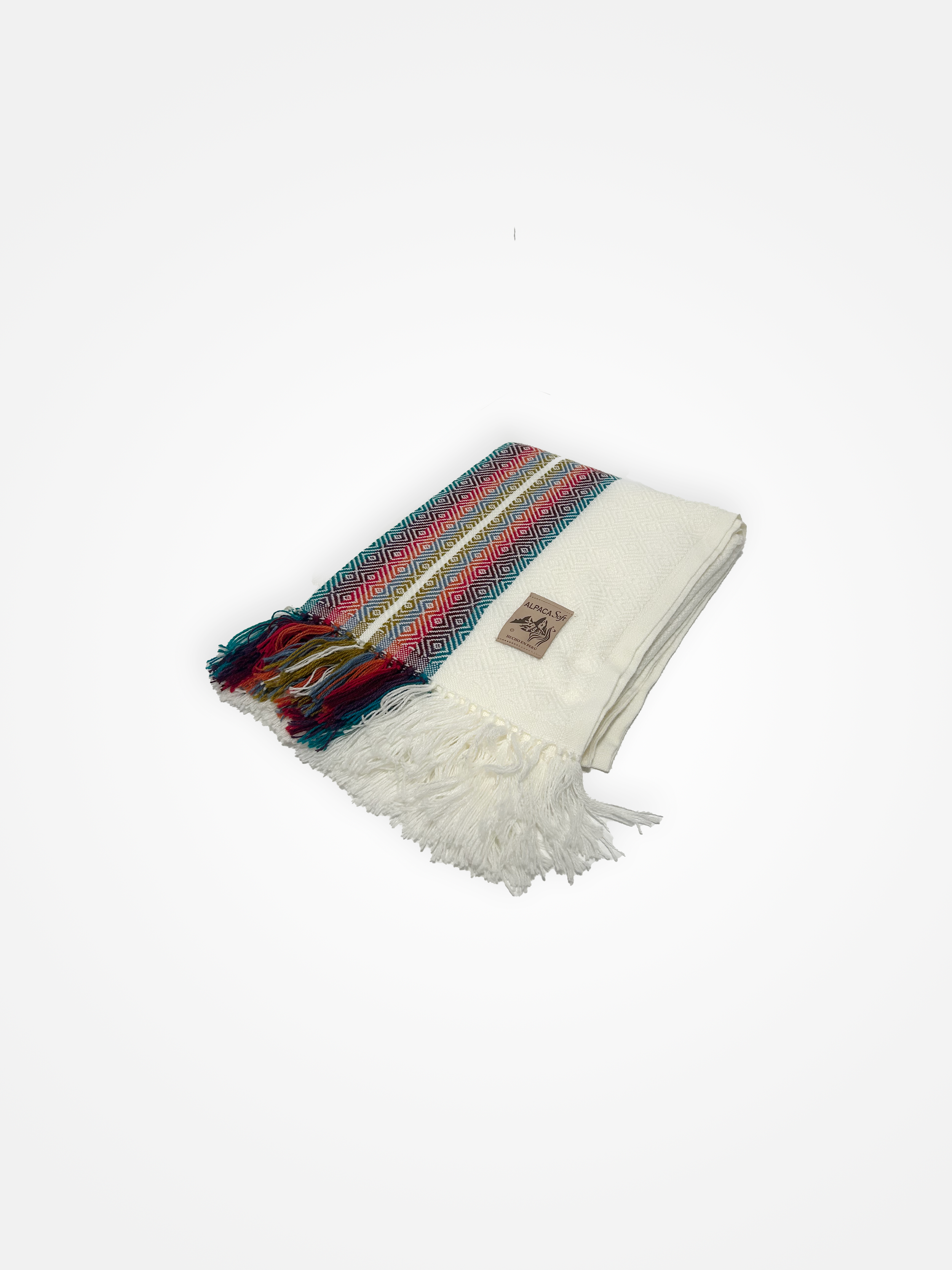 Alpaca Wool Blanket White